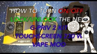SMOK G-PRIV two VAPE Kit: HOW TO Switch ON, OFF, LOCK, UNLOCK, FIREKEY &amp Display screen, Adjust MODES, FILL TANK