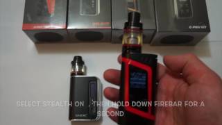 Stealth Mode: Smok Mods: How to and Why to use it? Why is my monitor blank? Smok Alien AL85 G80 G320